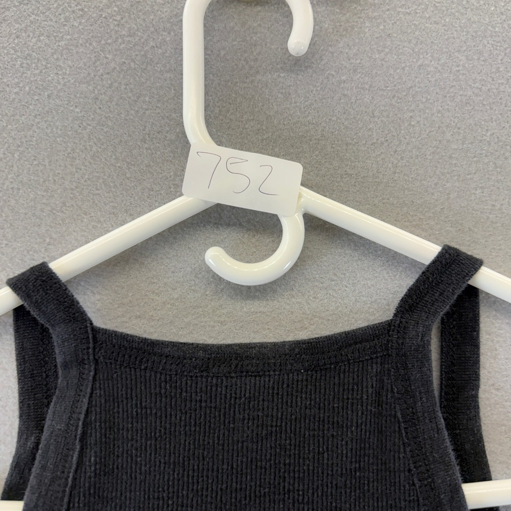 Splendid Black Ribbed High Neck Tank Top RM1K020 Womens Size Medium - Picture 7 of 7